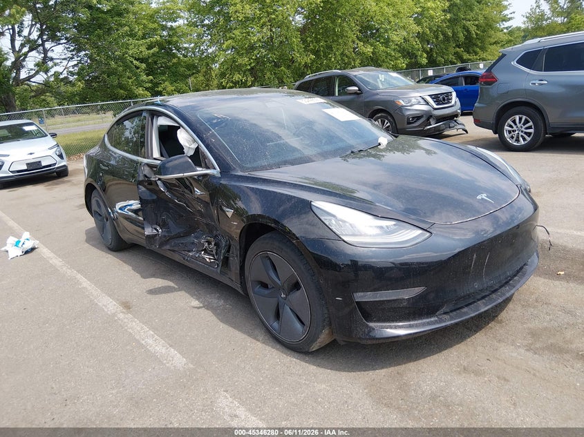 2020 Tesla Model 3 VIN 5YJ3E1EB1LF734795 IAAI salvage auction — SIDE, Salvage (New Jersey), sold $8,100 on 2026-08-01 (photo 1)