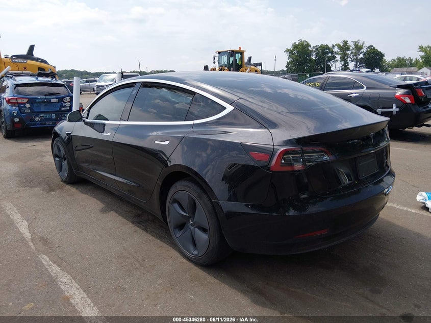2020 Tesla Model 3 VIN 5YJ3E1EB1LF734795 IAAI salvage auction — SIDE, Salvage (New Jersey), sold $8,100 on 2026-08-01 (photo 3)