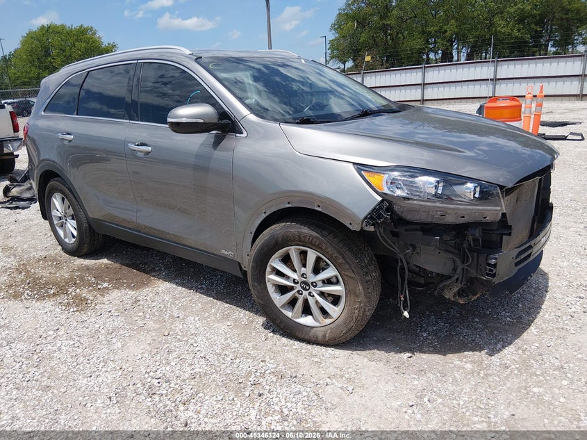 2019 Kia Sorento VIN 5XYPGDA52KG546677 IAAI salvage auction — FRONT END, Salvage (Kansas), sold $2,800 on 2026-07-30 (photo 1)