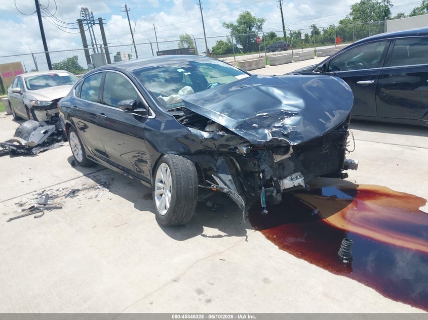 2016 Chrysler 200 VIN 1C3CCCAB8GN179296 IAAI salvage auction — FRONT END, Salvage (Texas), sold $250 on 2026-07-10 (photo 1)