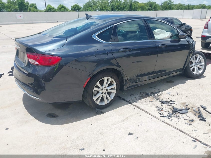 2016 Chrysler 200 VIN 1C3CCCAB8GN179296 IAAI salvage auction — FRONT END, Salvage (Texas), sold $250 on 2026-07-10 (photo 4)