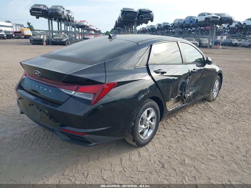 2021 Hyundai Elantra VIN KMHLL4AG3MU149889 IAAI salvage auction — SIDE, Certificate Of Destruction (Florida), sold $3,600 on 2026-07-09 (photo 4)