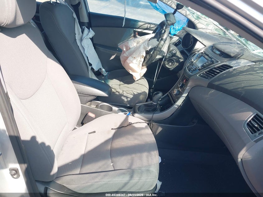 2014 Hyundai Elantra VIN KMHDH4AE4EU103087 IAAI salvage auction — FRONT & REAR, Salvage (Pennsylvania), sold $700 on 2026-07-10 (photo 5)
