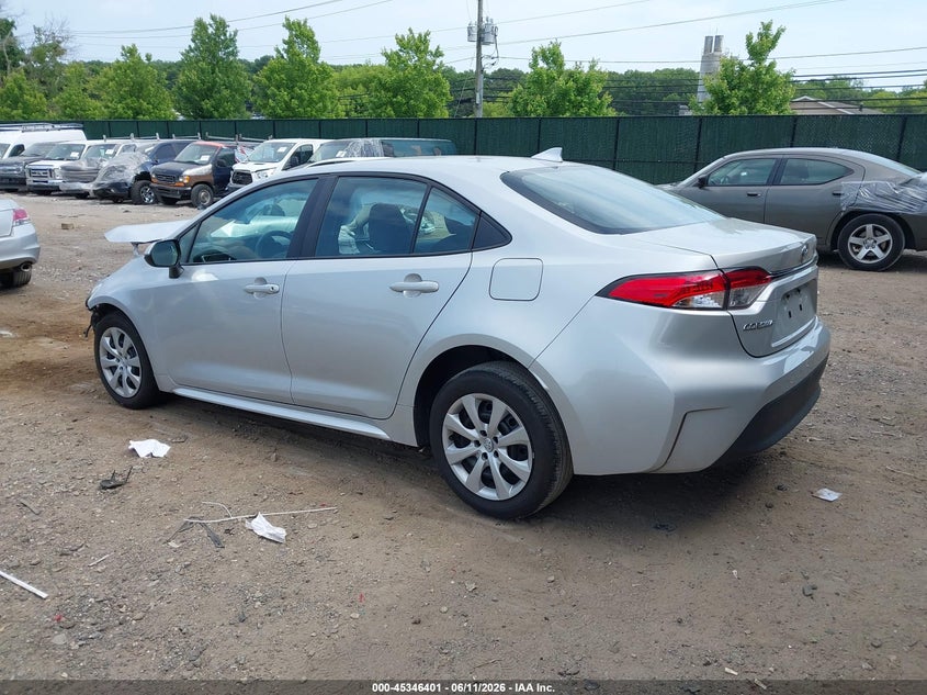 2025 Toyota Corolla VIN 5YFB4MDE6SP272457 IAAI salvage auction — FRONT END, Mv-907A (New York), sold $3,675 on 2026-07-14 (photo 3)