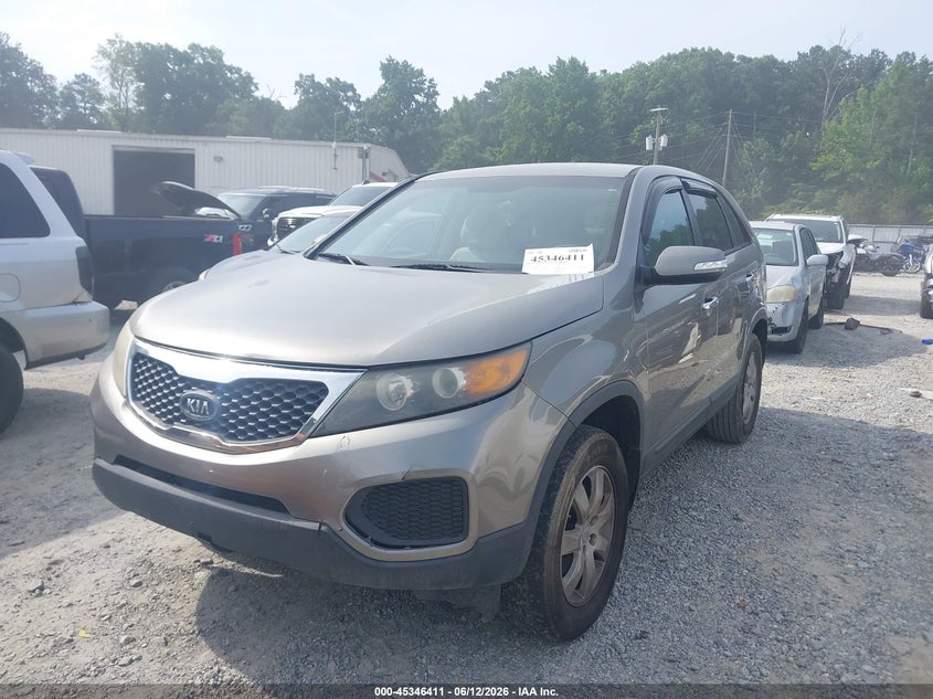 2012 Kia Sorento VIN 5XYKT4A1XCG243571 IAAI salvage auction — FRONT END, Salvage (Georgia), sold $800 on 2026-07-14 (photo 2)