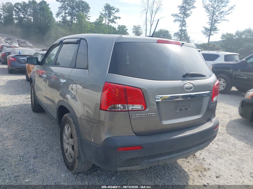 2012 Kia Sorento VIN 5XYKT4A1XCG243571 IAAI salvage auction — FRONT END, Salvage (Georgia), sold $800 on 2026-07-14 (photo 3)
