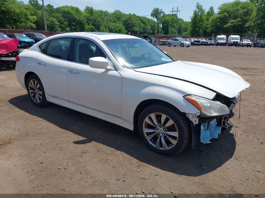 2013 Infiniti M VIN JN1BY1AR1DM600693 IAAI salvage auction — FRONT END, Salvage Title, sold $25 on 2026-07-22 (photo 1)