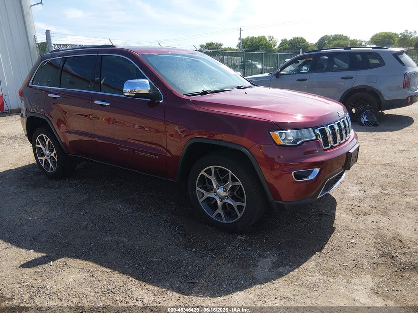 2019 Jeep Grand cherokee VIN 1C4RJFBG7KC714646 IAAI salvage auction — HAIL, Salvage (Kansas), sold $4,475 on 2026-07-17 (photo 1)