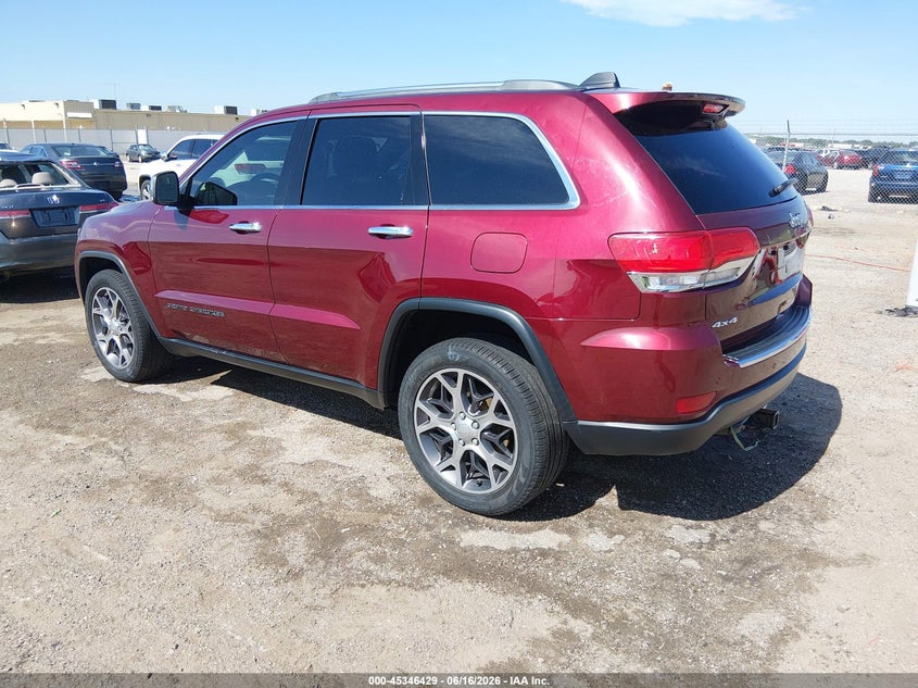 2019 Jeep Grand cherokee VIN 1C4RJFBG7KC714646 IAAI salvage auction — HAIL, Salvage (Kansas), sold $4,475 on 2026-07-17 (photo 3)