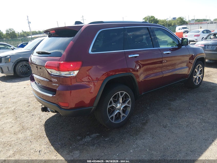 2019 Jeep Grand cherokee VIN 1C4RJFBG7KC714646 IAAI salvage auction — HAIL, Salvage (Kansas), sold $4,475 on 2026-07-17 (photo 4)