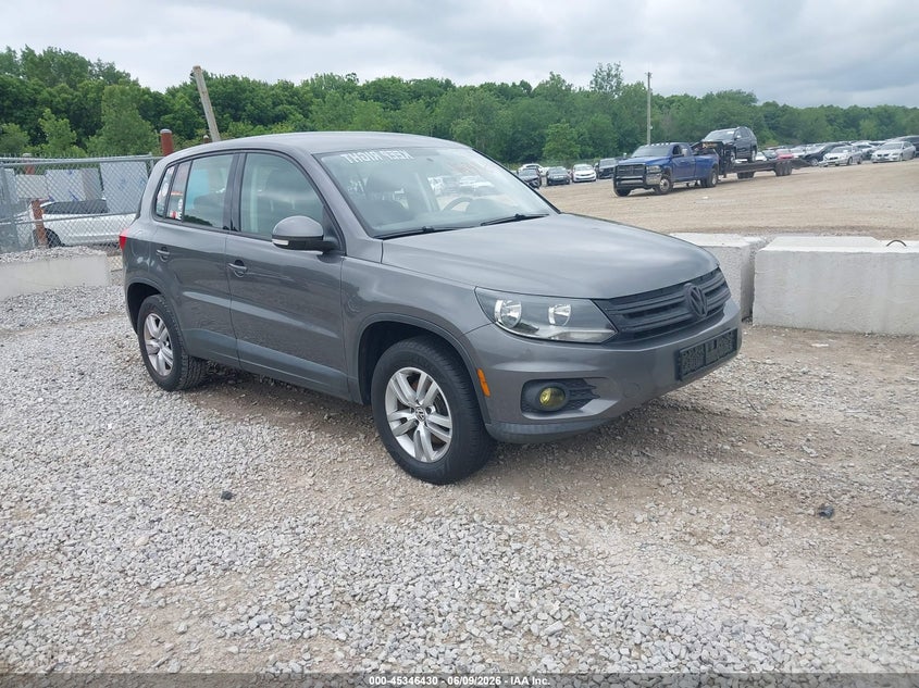 2014 Volkswagen Tiguan VIN WVGAV3AX8EW541087 IAAI salvage auction — NORMAL WEAR, Original (Ohio), sold $375 on 2026-07-29 (photo 1)