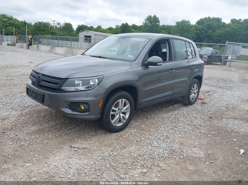 2014 Volkswagen Tiguan VIN WVGAV3AX8EW541087 IAAI salvage auction — NORMAL WEAR, Original (Ohio), sold $375 on 2026-07-29 (photo 2)