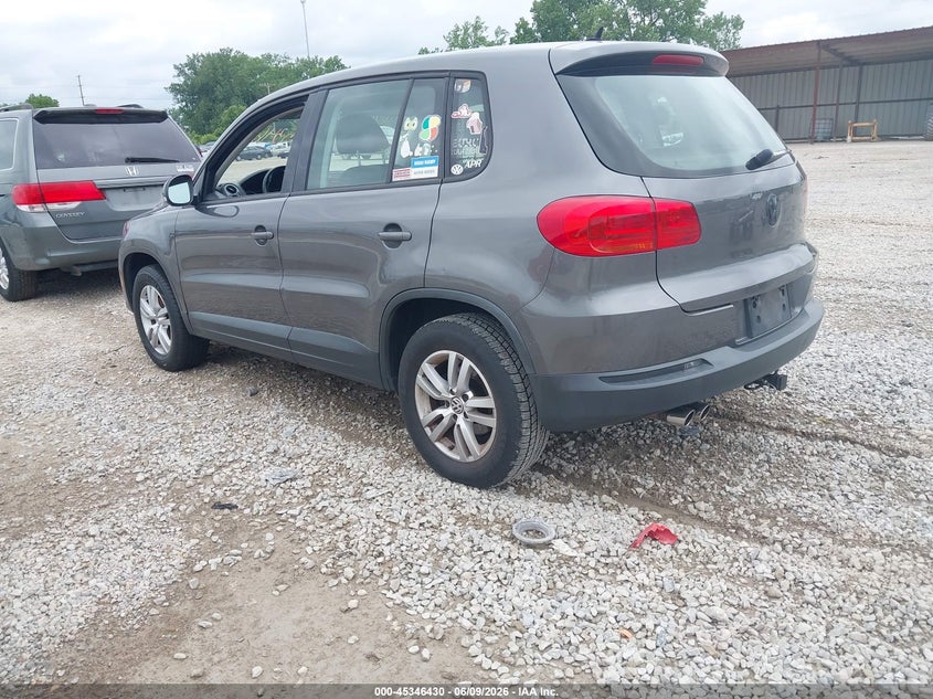 2014 Volkswagen Tiguan VIN WVGAV3AX8EW541087 IAAI salvage auction — NORMAL WEAR, Original (Ohio), sold $375 on 2026-07-29 (photo 3)