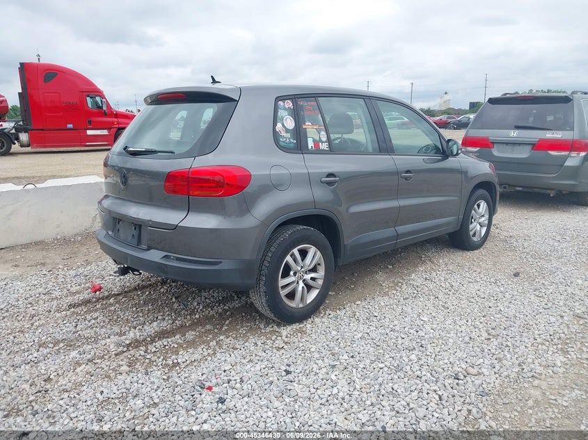 2014 Volkswagen Tiguan VIN WVGAV3AX8EW541087 IAAI salvage auction — NORMAL WEAR, Original (Ohio), sold $375 on 2026-07-29 (photo 4)