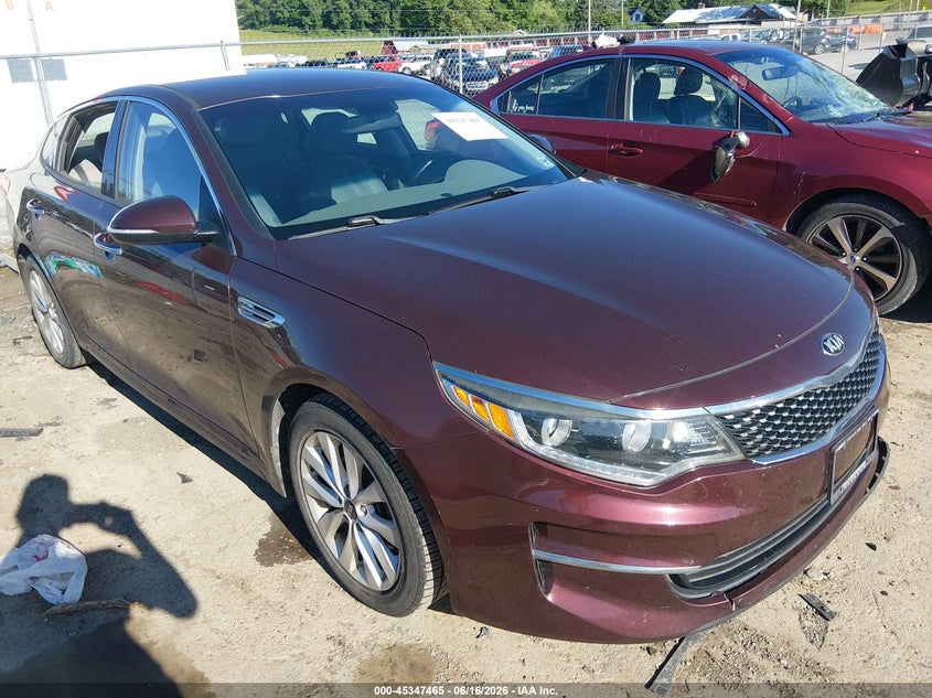 2016 Kia Optima VIN 5XXGU4L32GG106541 IAAI salvage auction — NORMAL WEAR, Clear-Dealer Only (West Virginia), sold $450 on 2026-07-09 (photo 1)