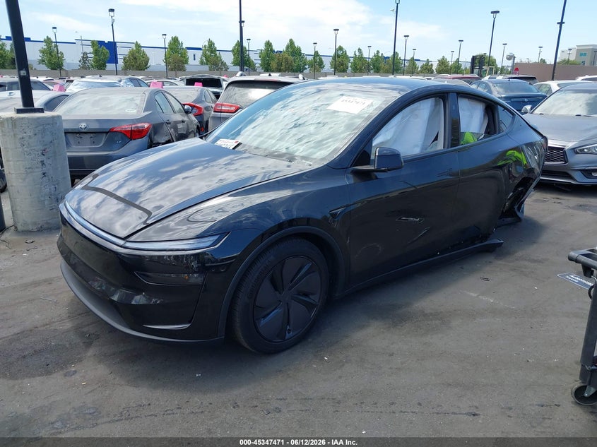 2026 Tesla Model y VIN 7SAYGDED8TF444284 IAAI salvage auction — LEFT REAR, Salvage Title, sold $1,050 on 2026-07-24 (photo 2)