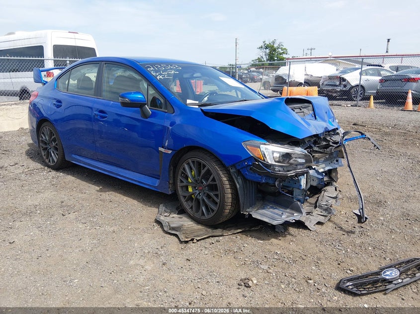 2019 Subaru Wrx sti VIN JF1VA2R69K9817929 IAAI salvage auction — FRONT END, Salvage (New Jersey), sold $3,800 on 2026-07-29 (photo 1)