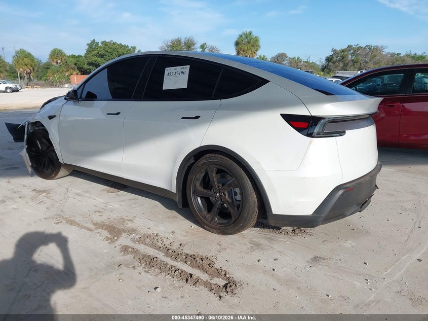 2026 Tesla Model y VIN 7SAYGDED4TA690987 IAAI salvage auction — FRONT & REAR, Salvage Title, sold $11,600 on 2026-07-23 (photo 3)