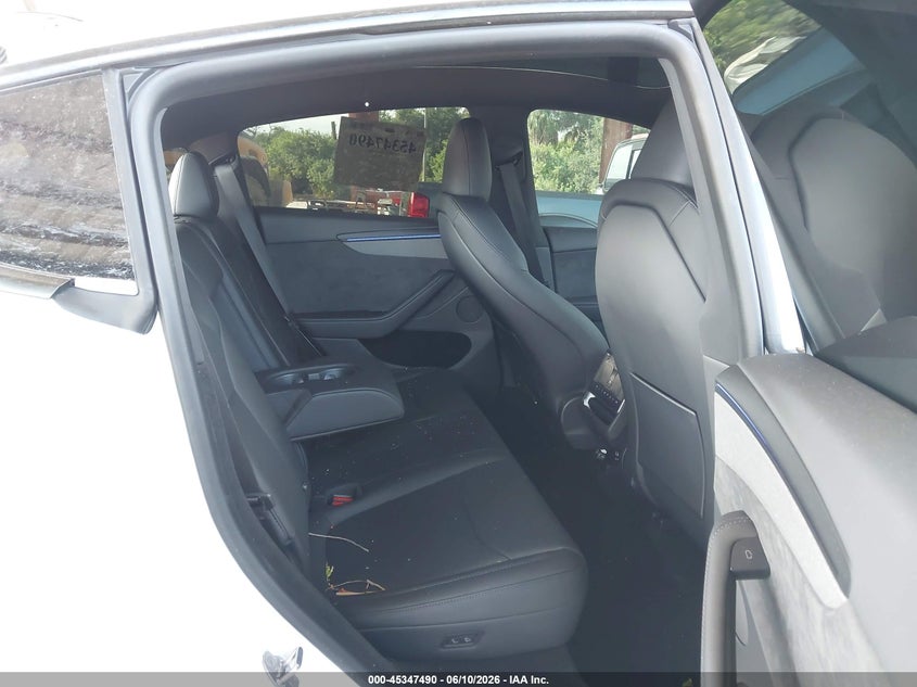 2026 Tesla Model y VIN 7SAYGDED4TA690987 IAAI salvage auction — FRONT & REAR, Salvage Title, sold $11,600 on 2026-07-23 (photo 8)