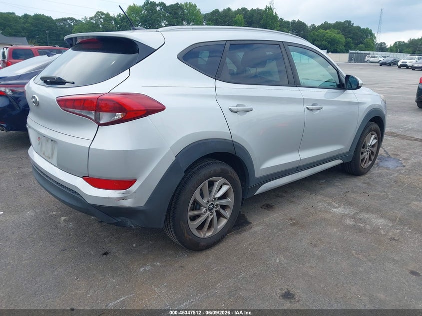 2017 Hyundai Tucson VIN KM8J33A43HU434914 IAAI salvage auction — NORMAL WEAR, Repossession Paperwork (Georgia), sold $3,850 on 2026-07-08 (photo 4)