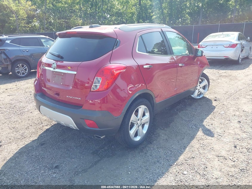 2015 Buick Encore VIN KL4CJASB9FB055844 IAAI salvage auction — SIDE, Salvage (South Carolina), sold $25 on 2026-07-22 (photo 4)