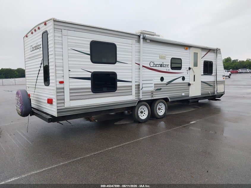 2007 Forest river Cherokee VIN 4X4TCKD227Y105043 IAAI salvage auction — SIDE, Salvage (Indiana), sold $1,200 on 2026-07-08 (photo 4)
