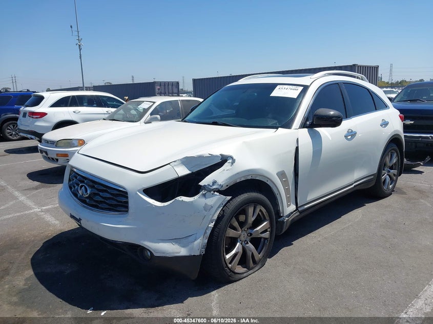 2009 Infiniti Fx35 VIN JNRAS18U89M102843 IAAI salvage auction — LEFT FRONT, Salvage (California), sold $1,450 on 2026-07-09 (photo 2)