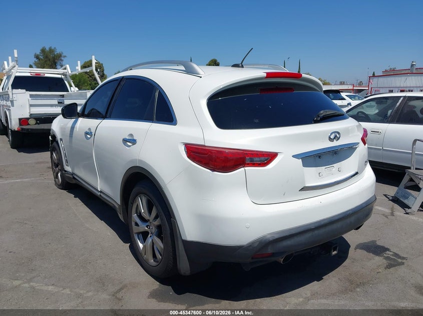 2009 Infiniti Fx35 VIN JNRAS18U89M102843 IAAI salvage auction — LEFT FRONT, Salvage (California), sold $1,450 on 2026-07-09 (photo 3)