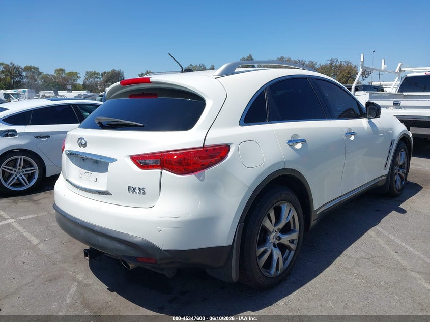2009 Infiniti Fx35 VIN JNRAS18U89M102843 IAAI salvage auction — LEFT FRONT, Salvage (California), sold $1,450 on 2026-07-09 (photo 4)