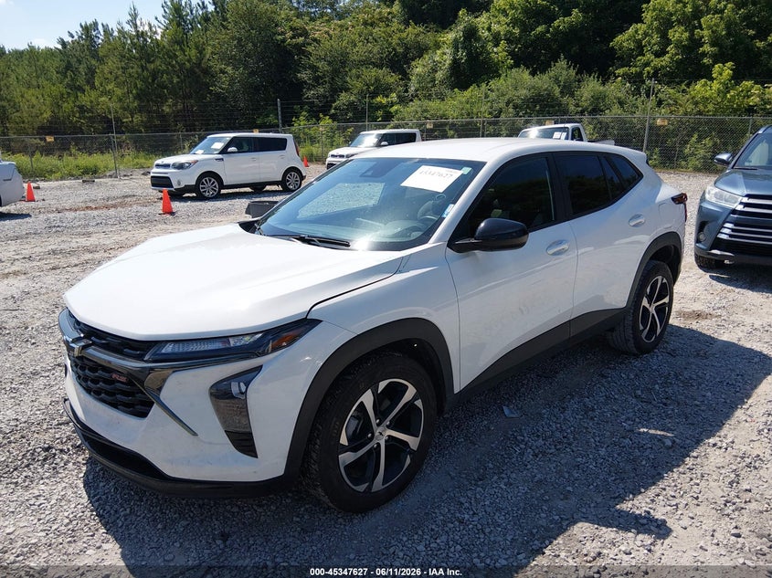 2024 Chevrolet Trax VIN KL77LGE23RC205099 IAAI salvage auction — RIGHT FRONT, Salvage (Alabama), sold $4,300 on 2026-07-27 (photo 2)