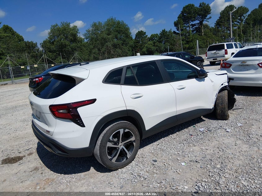 2024 Chevrolet Trax VIN KL77LGE23RC205099 IAAI salvage auction — RIGHT FRONT, Salvage (Alabama), sold $4,300 on 2026-07-27 (photo 4)