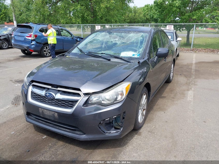 2014 Subaru Impreza VIN JF1GJAC61EH024873 IAAI salvage auction — FRONT & REAR, Salvage (New Jersey), sold $825 on 2026-07-27 (photo 2)