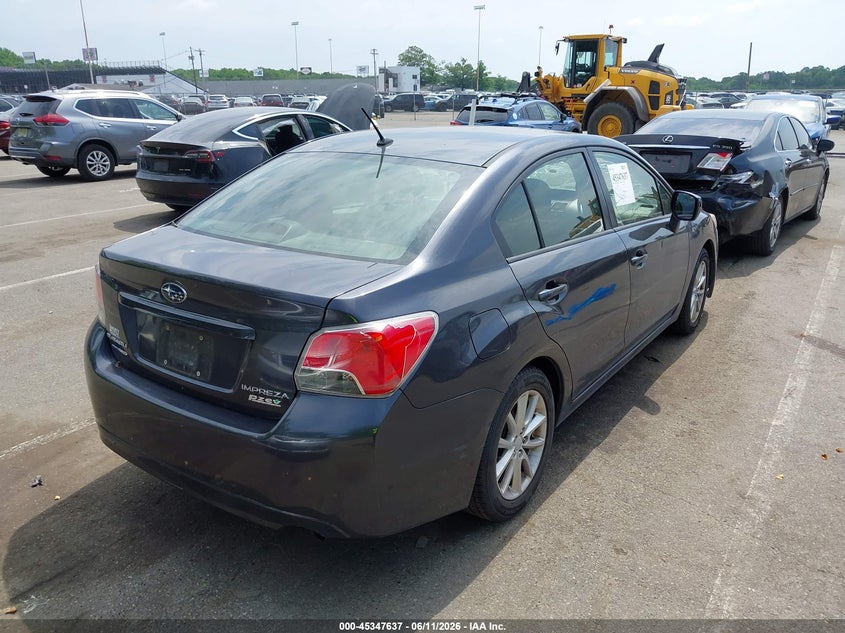 2014 Subaru Impreza VIN JF1GJAC61EH024873 IAAI salvage auction — FRONT & REAR, Salvage (New Jersey), sold $825 on 2026-07-27 (photo 4)