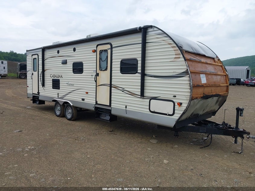 2016 Coachmen Catalina VIN 5ZT2CAUB3GA021736 IAAI salvage auction — Unknown, Salvage (Pennsylvania), sold $50 on 2026-07-23 (photo 1)