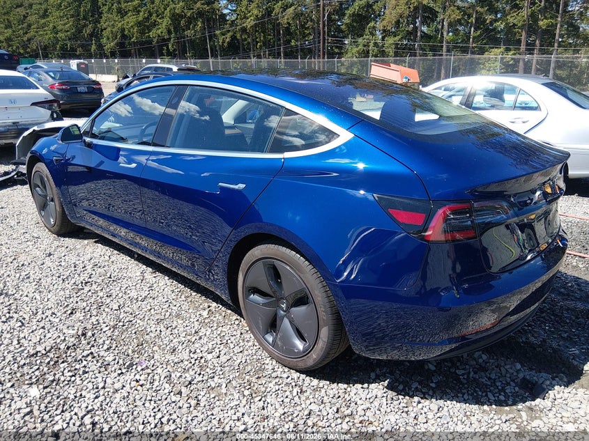 2018 Tesla Model 3 VIN 5YJ3E1EA5JF019443 IAAI salvage auction — RIGHT FRONT, Salvage Title, sold $8,600 on 2026-07-29 (photo 3)