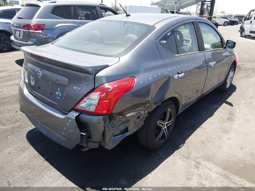 2019 Nissan Versa VIN 3N1CN7AP6KL880391 IAAI salvage auction — SIDE, Salvage Title, sold $1,100 on 2026-07-31 (photo 4)