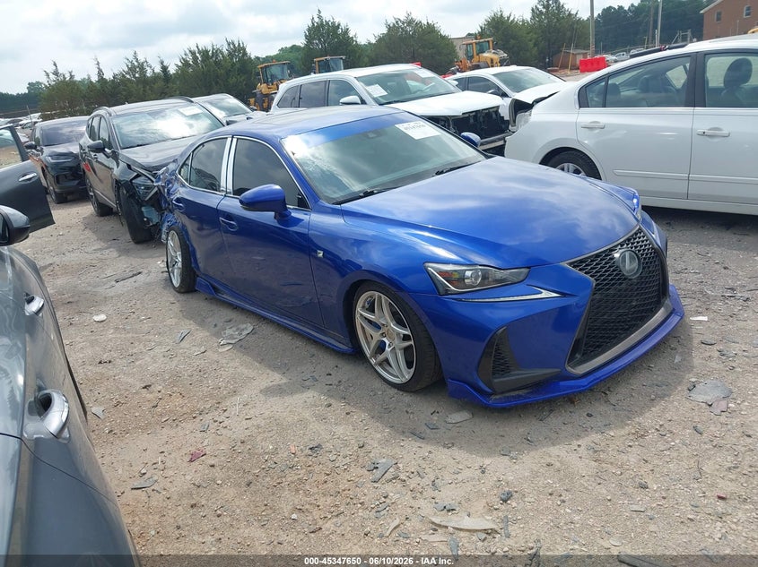 2017 Lexus Is VIN JTHCM1D26H5022519 IAAI salvage auction — REAR END, Salvage (North Carolina), sold $3,600 on 2026-07-27 (photo 1)