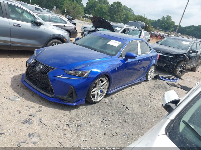 2017 Lexus Is VIN JTHCM1D26H5022519 IAAI salvage auction — REAR END, Salvage (North Carolina), sold $3,600 on 2026-07-27 (photo 2)