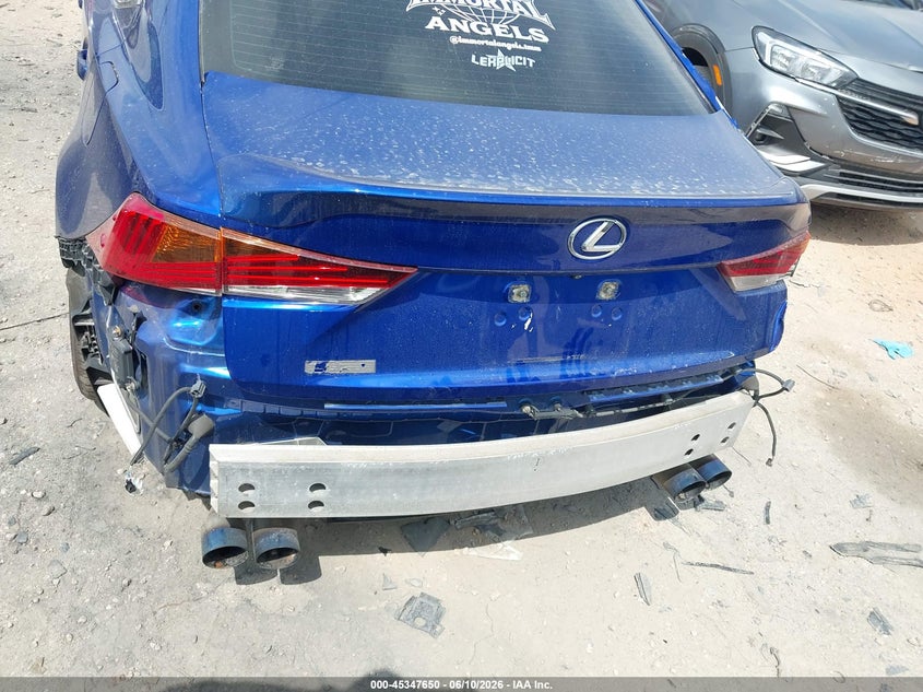 2017 Lexus Is VIN JTHCM1D26H5022519 IAAI salvage auction — REAR END, Salvage (North Carolina), sold $3,600 on 2026-07-27 (photo 6)