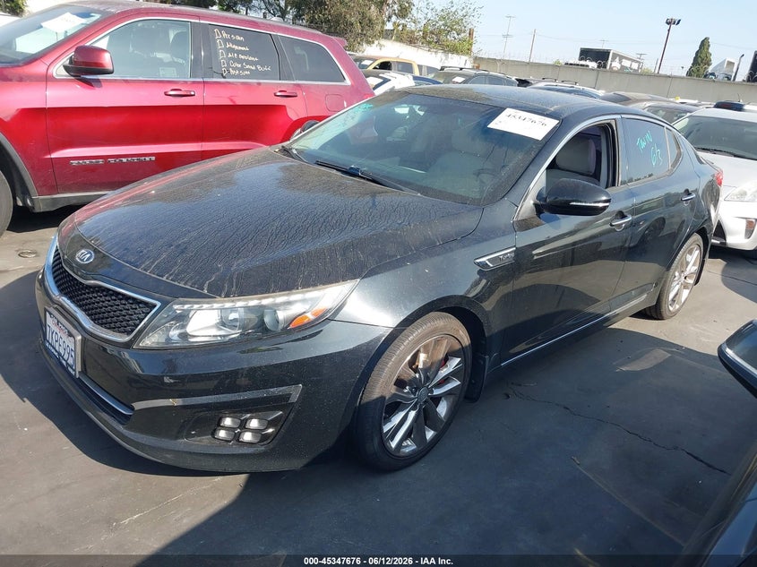 2015 Kia Optima VIN 5XXGR4A65FG428443 IAAI salvage auction — LEFT REAR, Salvage Title, sold $900 on 2026-07-29 (photo 2)