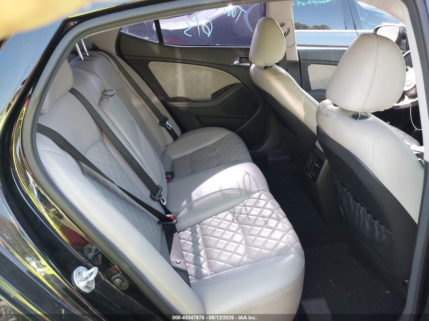 2015 Kia Optima VIN 5XXGR4A65FG428443 IAAI salvage auction — LEFT REAR, Salvage Title, sold $900 on 2026-07-29 (photo 8)