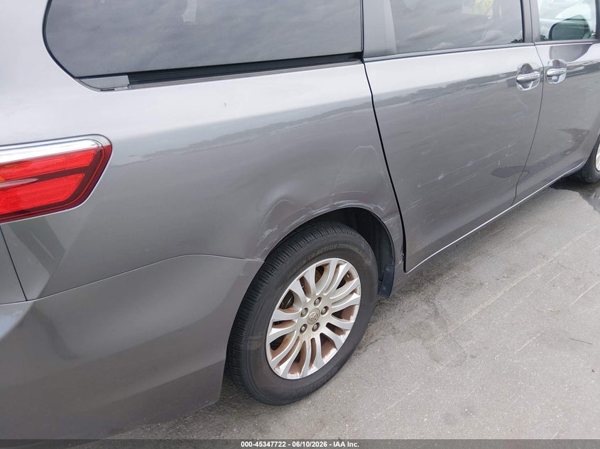 2017 Toyota Sienna VIN 5TDYZ3DC0HS876686 IAAI salvage auction — WATER/FLOOD, Rebuildable (Florida), sold $2,600 on 2026-07-13 (photo 6)