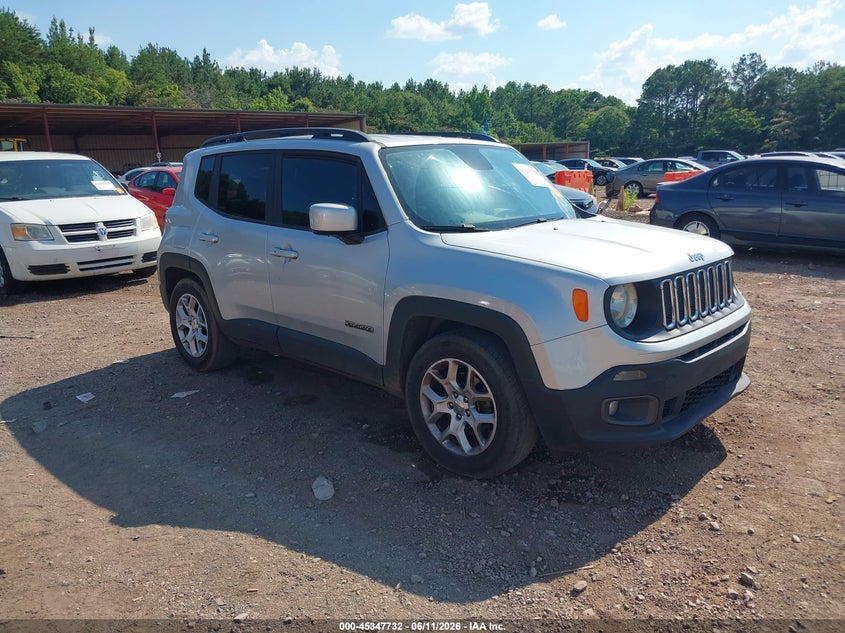 2018 Jeep Renegade VIN ZACCJABB4JPH53749 IAAI salvage auction — NORMAL WEAR, Clear (Alabama), sold $1,325 on 2026-08-12 (photo 1)