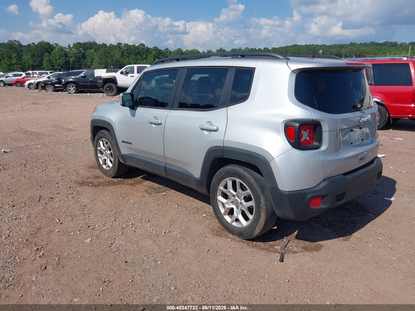 2018 Jeep Renegade VIN ZACCJABB4JPH53749 IAAI salvage auction — NORMAL WEAR, Clear (Alabama), sold $1,325 on 2026-08-12 (photo 3)