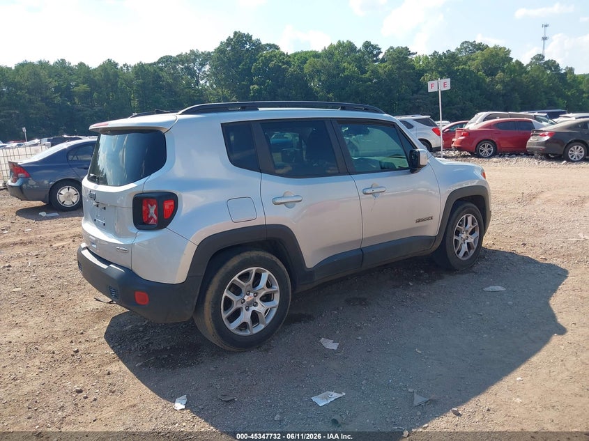 2018 Jeep Renegade VIN ZACCJABB4JPH53749 IAAI salvage auction — NORMAL WEAR, Clear (Alabama), sold $1,325 on 2026-08-12 (photo 4)