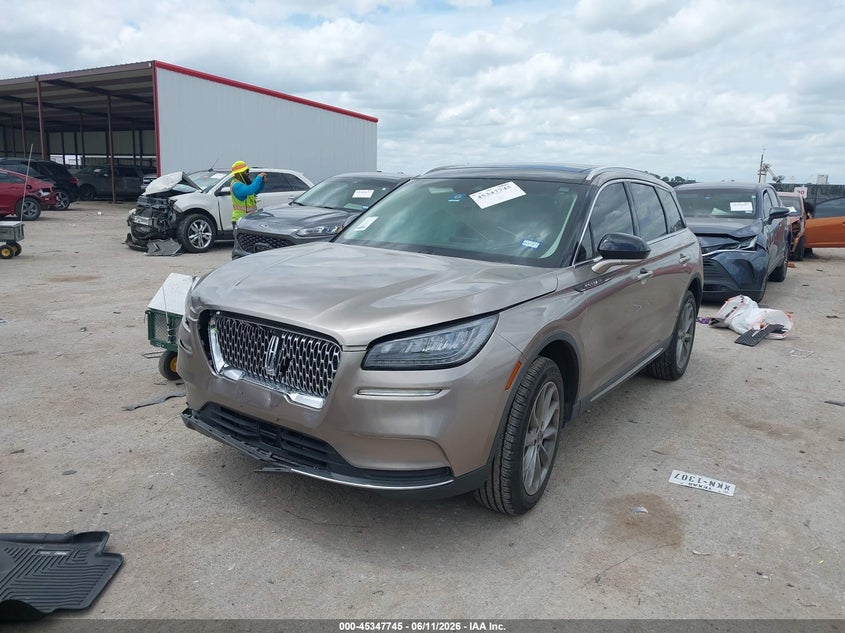 2020 Lincoln Corsair VIN 5LMCJ1C90LUL11394 IAAI salvage auction — FRONT END, Original (Texas), sold $3,450 on 2026-07-22 (photo 2)