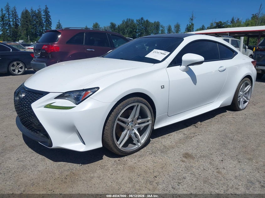 2016 Lexus Rc VIN JTHSE5BC9G5007183 IAAI salvage auction — RIGHT SIDE, Clear (Washington), sold $24,100 on 2026-09-02 (photo 2)