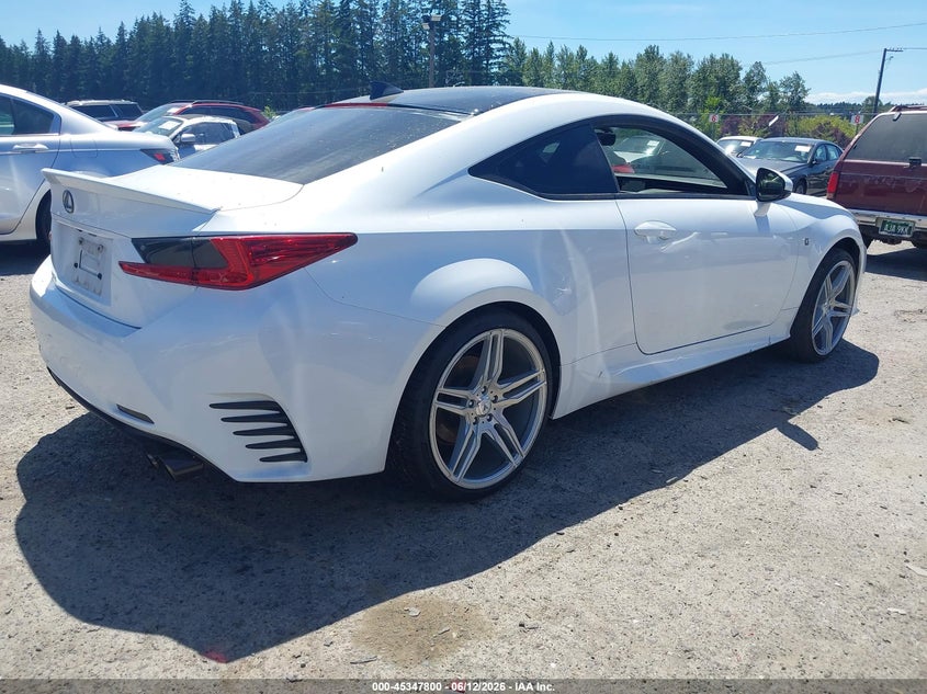 2016 Lexus Rc VIN JTHSE5BC9G5007183 IAAI salvage auction — RIGHT SIDE, Clear (Washington), sold $24,100 on 2026-09-02 (photo 4)
