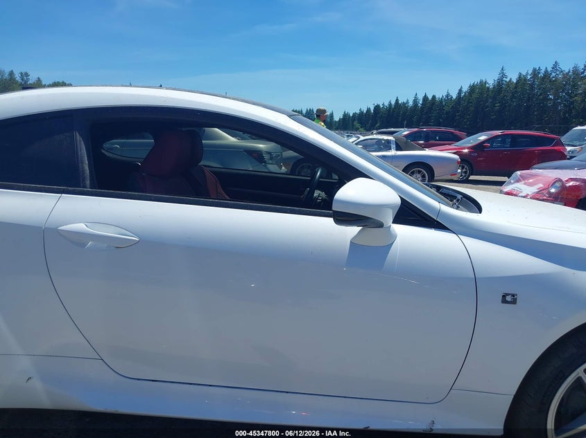 2016 Lexus Rc VIN JTHSE5BC9G5007183 IAAI salvage auction — RIGHT SIDE, Clear (Washington), sold $24,100 on 2026-09-02 (photo 6)