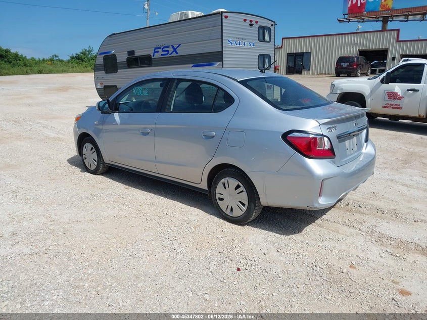 2023 Mitsubishi Mirage VIN ML32FUFJ6PHF04701 IAAI salvage auction — FRONT END, Salvage (Missouri), sold $1,850 on 2026-07-31 (photo 3)